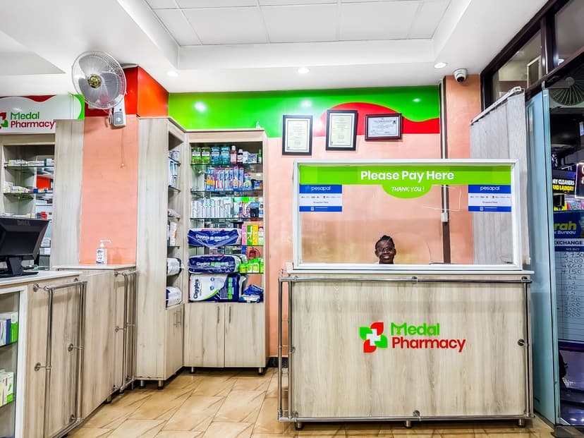 Friendly staff at the payment counter